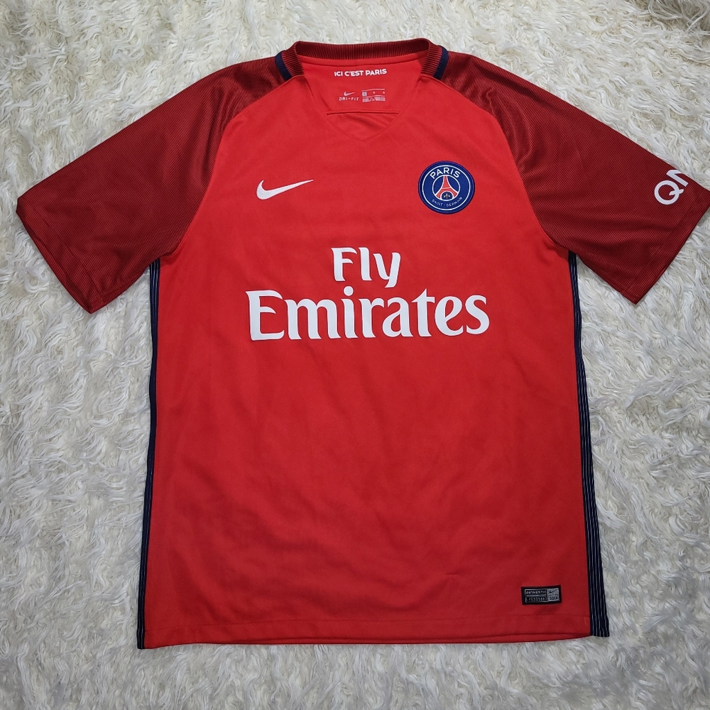 PARIS SAINT-GERMAIN PSG 2016-2017 AWAY MEN'S SHIRT JERSEY CAMISETA NIKE SIZE L
